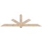 Ekena Millwork Kennewick Smooth Timber Gable Bracket, Douglas Fir, 96"W x 28"H x 5 1/2"D x 5 1/2"F, 7/12 Pitch GBW096X28X0606KEN00SDF - alternate 1